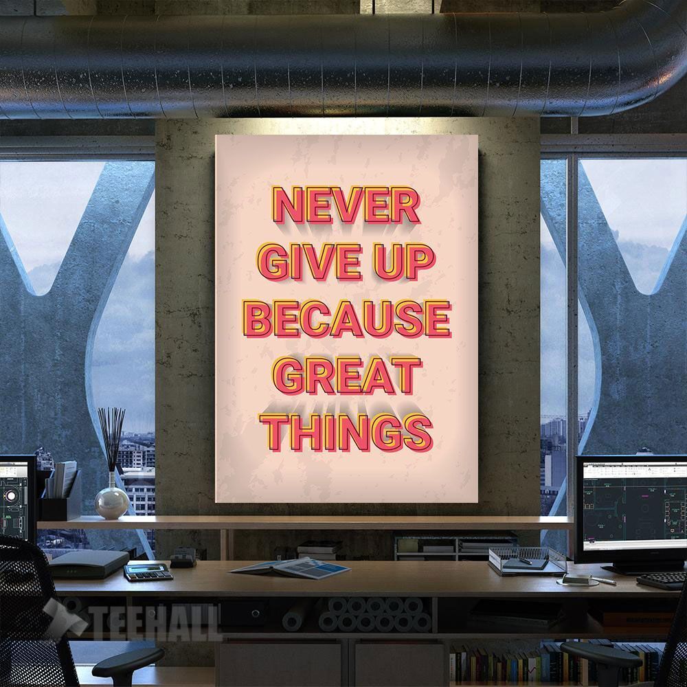 Vintage Motivation Quote Canvas Prints Wall Art Decor