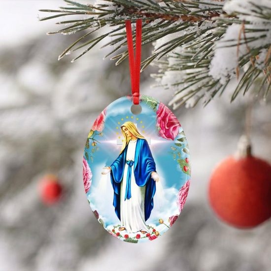 Virgin Mary Ceramic Ornament 3