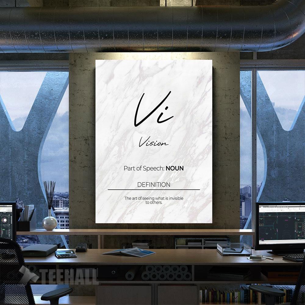 Vision Definition Motivational Canvas Prints Wall Art Decor