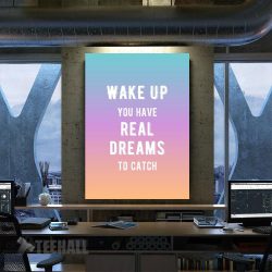Wake Up! Motivational Canvas Prints Wall Art Decor