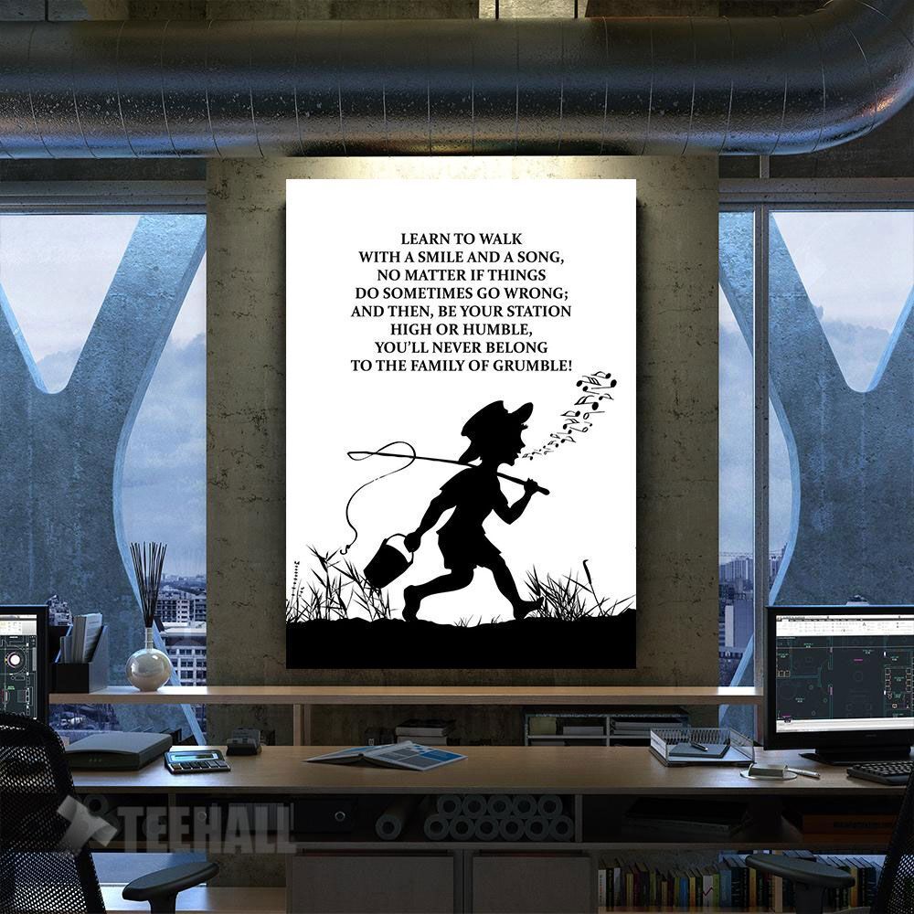 Walk With Gratitude Motivational Canvas Prints Wall Art Decor