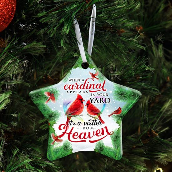 It's a Visitor From Heaven Ceramic Ornament