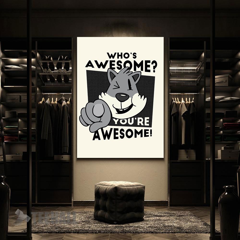 Whos-Awesome-Motivational-Canvas-Prints-Wall-Art-Decor-2 Whos Awesome Motivational Canvas Prints Wall Art Decor 2