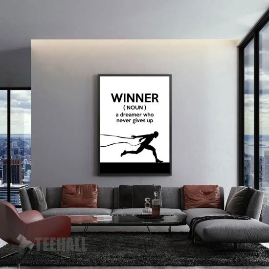 Winner Dreamer Mandela Motivational Canvas Prints Wall Art Decor 1