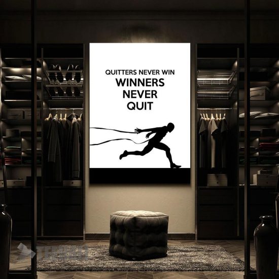 Winner Quitter Motivational Canvas Prints Wall Art Decor 2 Winner Quitter Motivational Canvas Prints Wall Art Decor 2