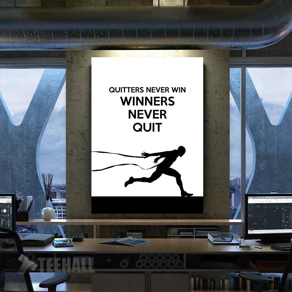 Winner-Quitter-Motivational-Canvas-Prints-Wall-Art-Decor Winner Quitter Motivational Canvas Prints Wall Art Decor