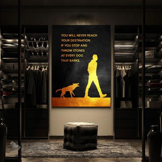 Winston Churchill Focus Motivational Canvas Prints Wall Art Decor 2 1