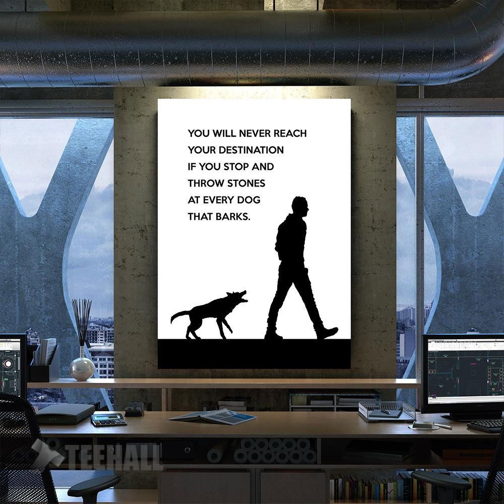 Winston Churchill Focus Motivational Canvas Prints Wall Art Decor