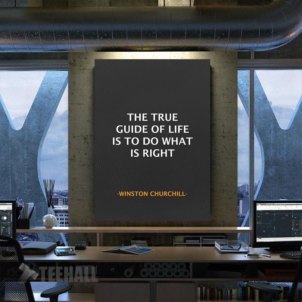 Winston Churchill Motivational Canvas Prints Wall Art Decor