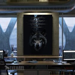 Wolf Motivation Quote Canvas Prints Wall Art Decor