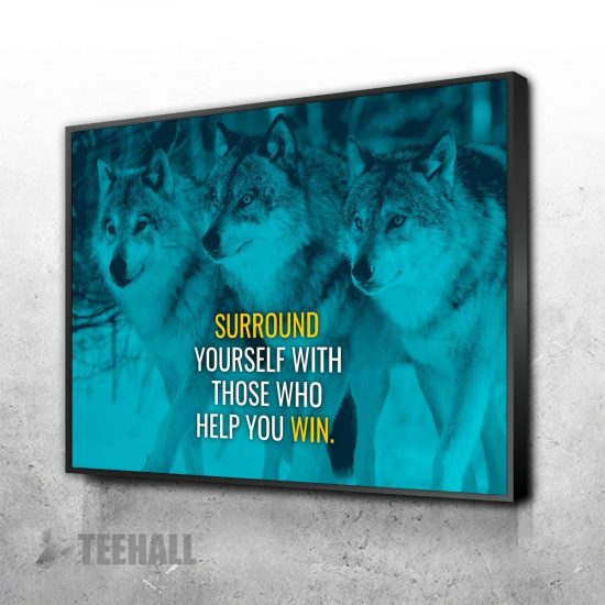 Wolve Pack Motivational Canvas Prints Wall Art Decor 1