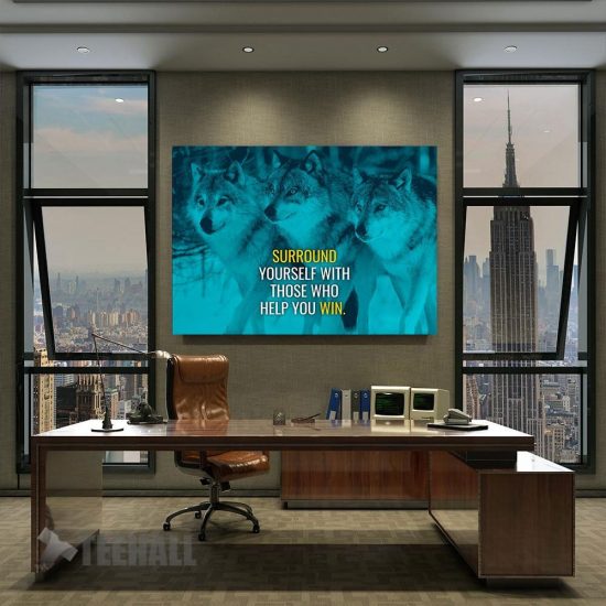 Wolve Pack Motivational Canvas Prints Wall Art Decor 2