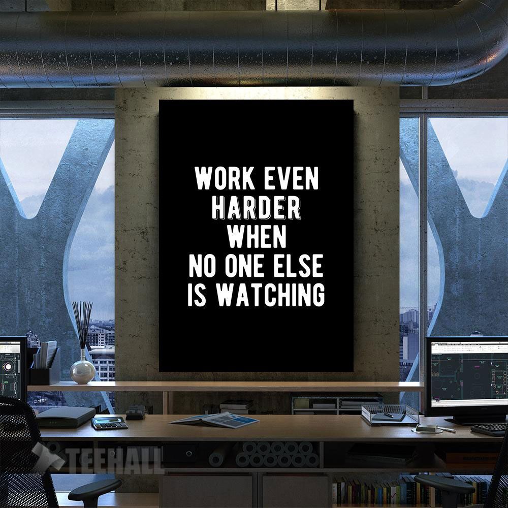 Word Harder Motivational Canvas Prints Wall Art Decor
