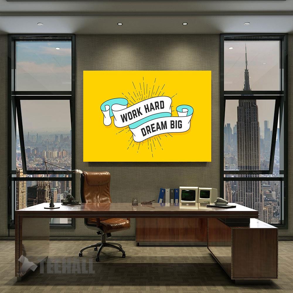 Work-Hard-Dream-Big-Motivational-Canvas-Prints-Wall-Art-Decor-2 Work Hard Dream Big Motivational Canvas Prints Wall Art Decor 2