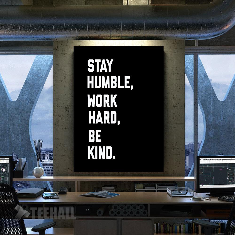 Work Hard Motivational Canvas Prints Wall Art Decor
