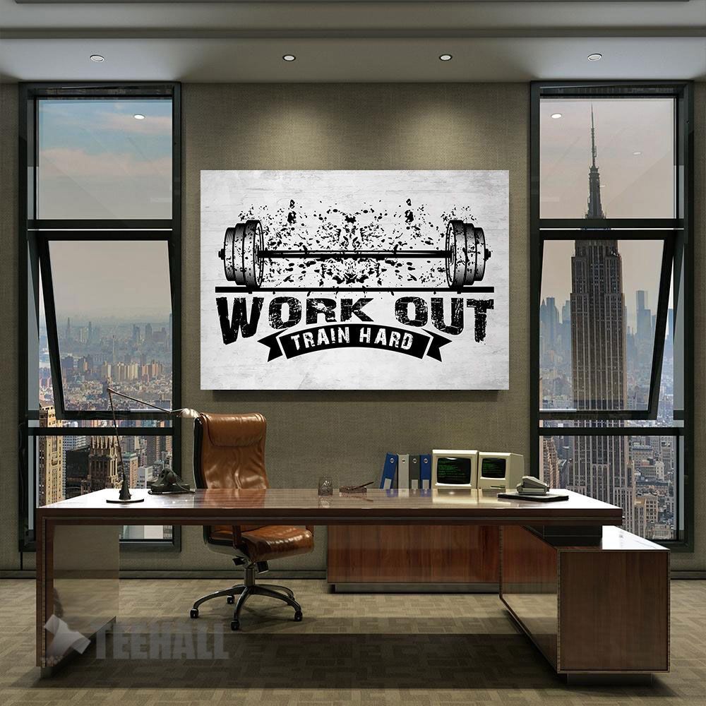 Work-Out-Train-Hard-Motivational-Canvas-Prints-Wall-Art-Decor-2 Work Out Train Hard Motivational Canvas Prints Wall Art Decor 2