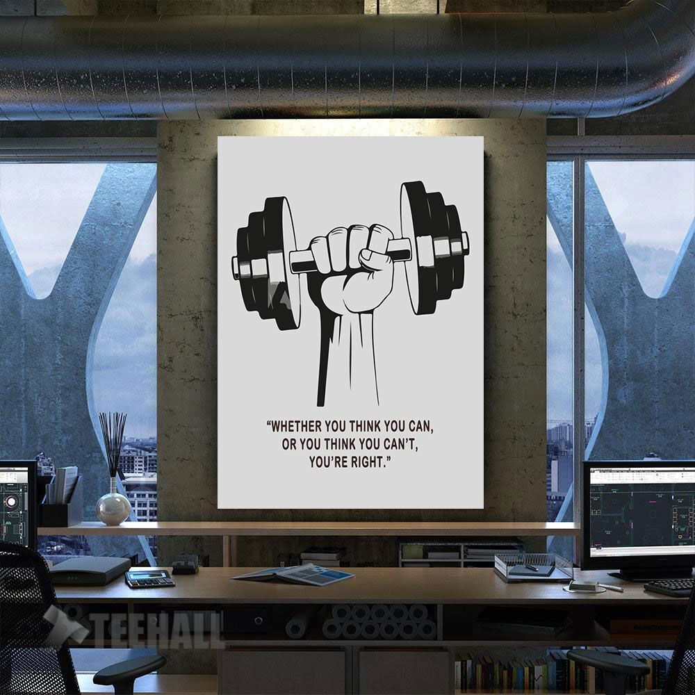 Workout Motivation Canvas Prints Wall Art Decor