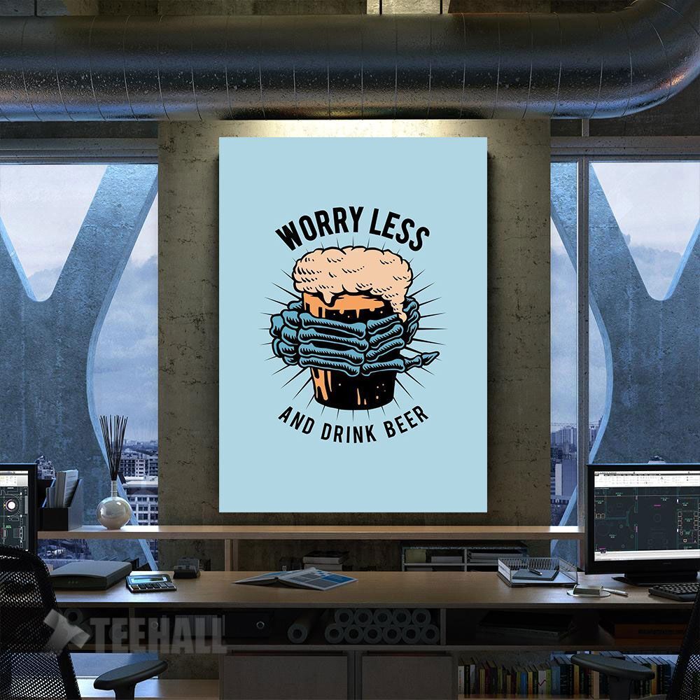 Worry Less Motivational Canvas Prints Wall Art Decor