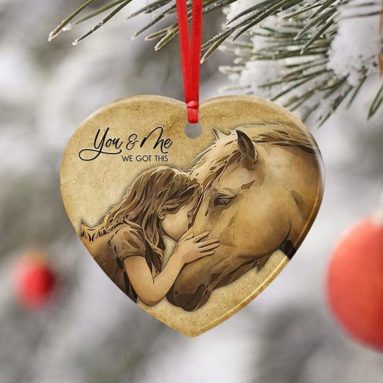 You And Me We Got This Horse Ceramic Ornament 2