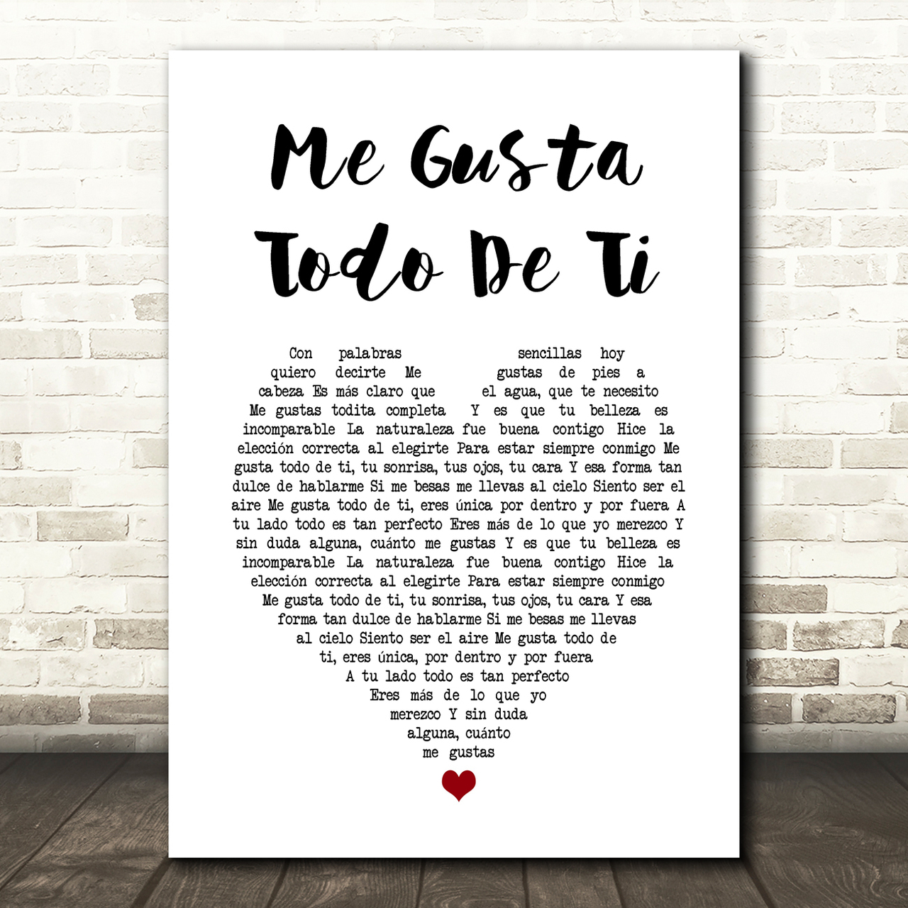 banda el recodo me gusta todo de ti white heart song lyric art print 5950