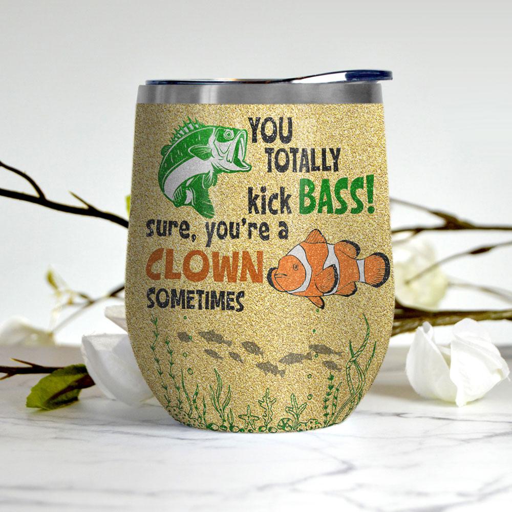 Best Fishing Husband Colorful Wine Tumbler best fishing husband colorful wine tumbler 1307