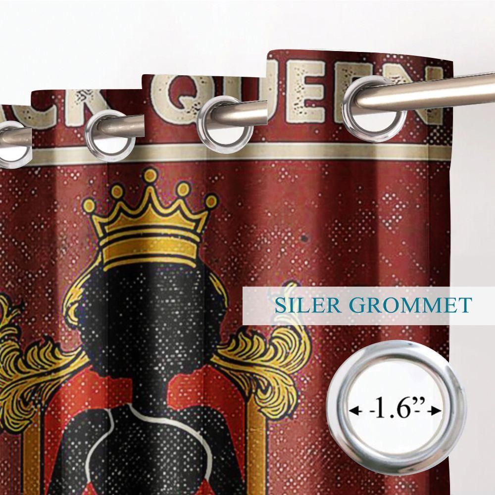 Black Girl A Queen Printed Window Curtain Home Decor black girl a queen printed window curtain home decor 6788