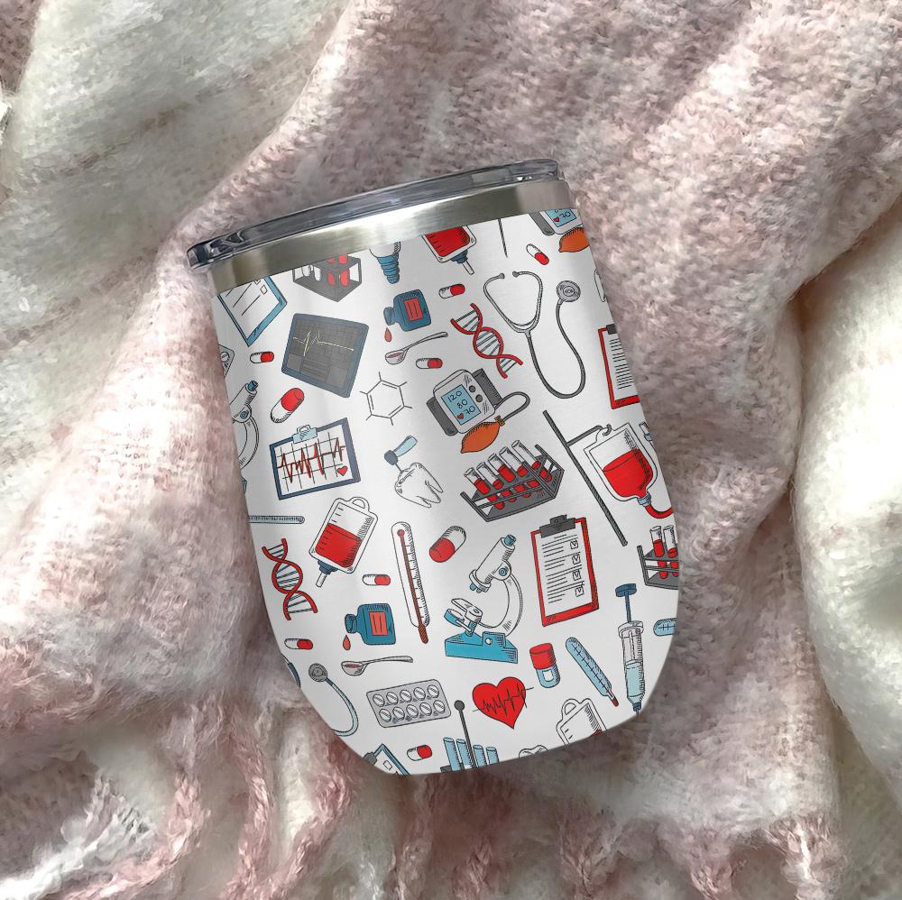 black nurse life hate has no home here nurse pattern wine tumbler african american nurse gift wine tumbler 2823