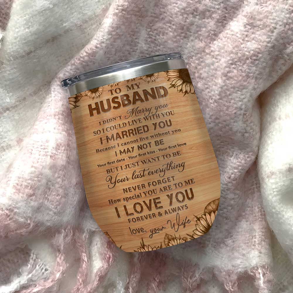 Deer To My Husband RMK Wine Tumbler deer to my husband rmk wine tumbler 1069