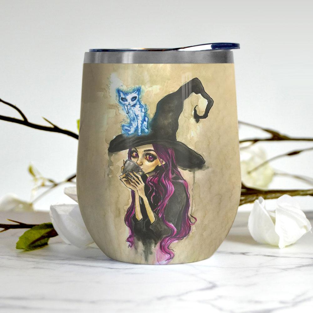 Even Witches Need Coffee Wine Tumbler even witches need coffee wine tumbler 2830