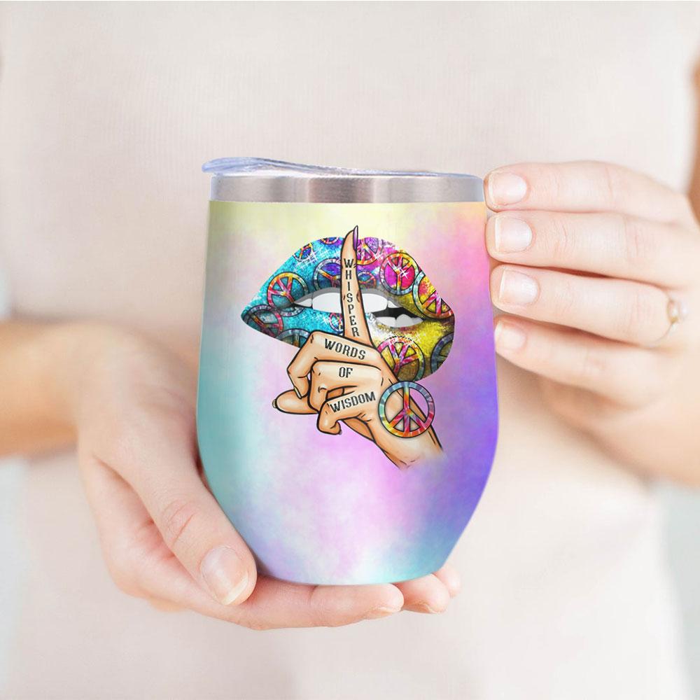 i am who i am your approval isnt needed piece hippie bohemian hippie gifts for him gifts for hippie mom wine tumbler 7714