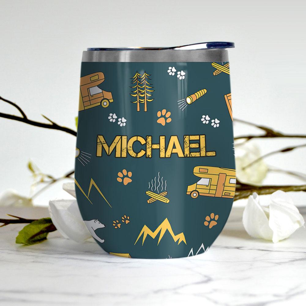 i dont need therapy i just need to go camping wine tumbler 3752