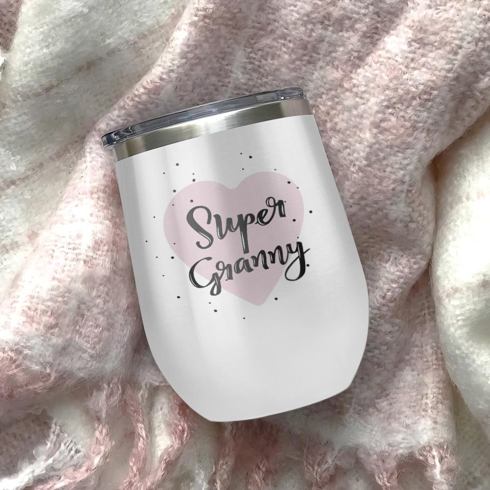 im a grandma whats your supperpower funny gift for mom funny gift for grandma best gift for grandma wine tumbler 3005