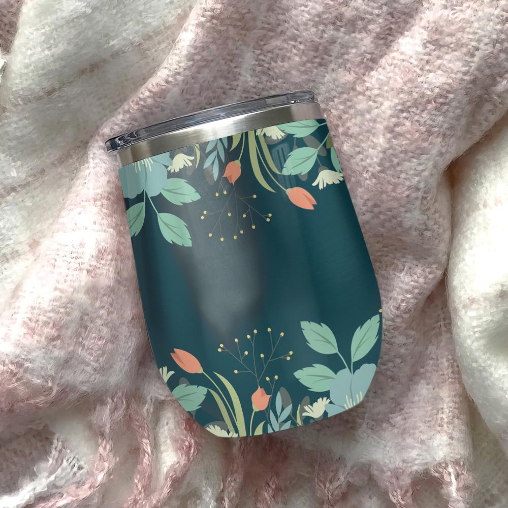 it takes a big heart to help shape little minds teacher life floral teacher wine tumbler teacher gift wine tumbler 3749