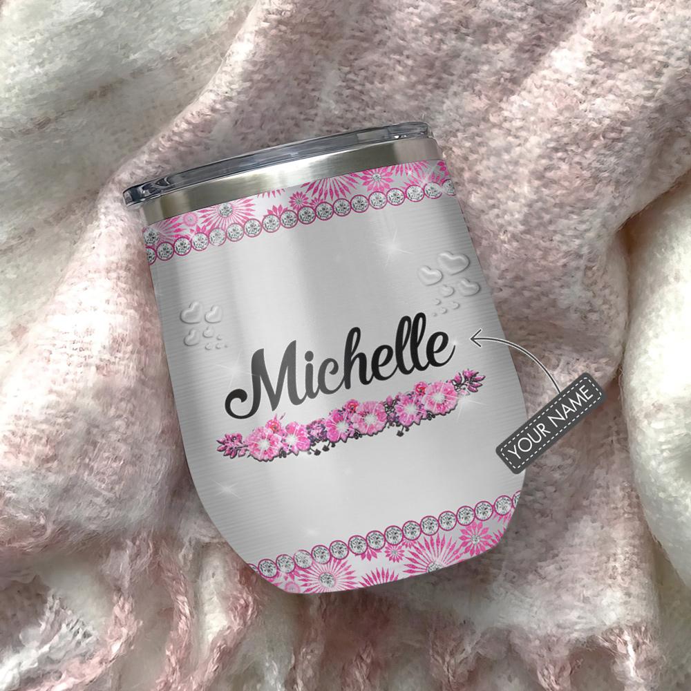 Jewelry Style Trucker Wife Personalized Wine Tumbler jewelry style trucker wife personalized wine tumbler 1828