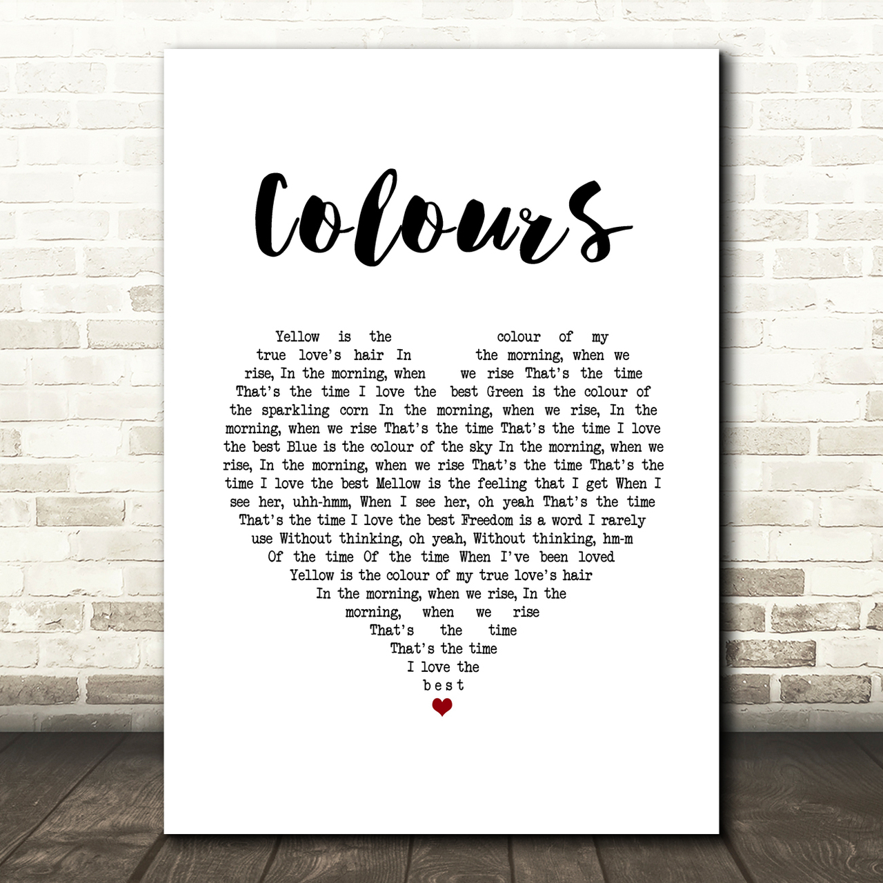 Joan Baez Colours White Heart Song Lyric Art Print joan baez colours white heart song lyric art print 3915