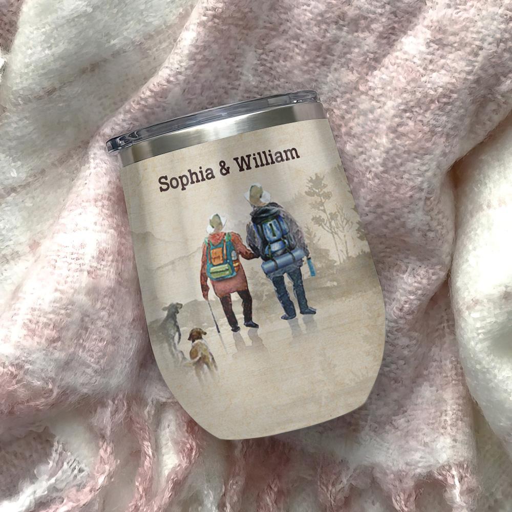 Personalized Camping Husband Wife Wine Tumbler personalized camping husband wife wine tumbler 6395