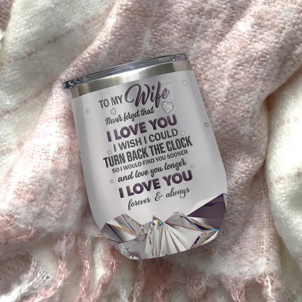 Personalized Heart Couple Love You Jewelry Style Wine Tumbler personalized heart couple love you jewelry style wine tumbler 2804