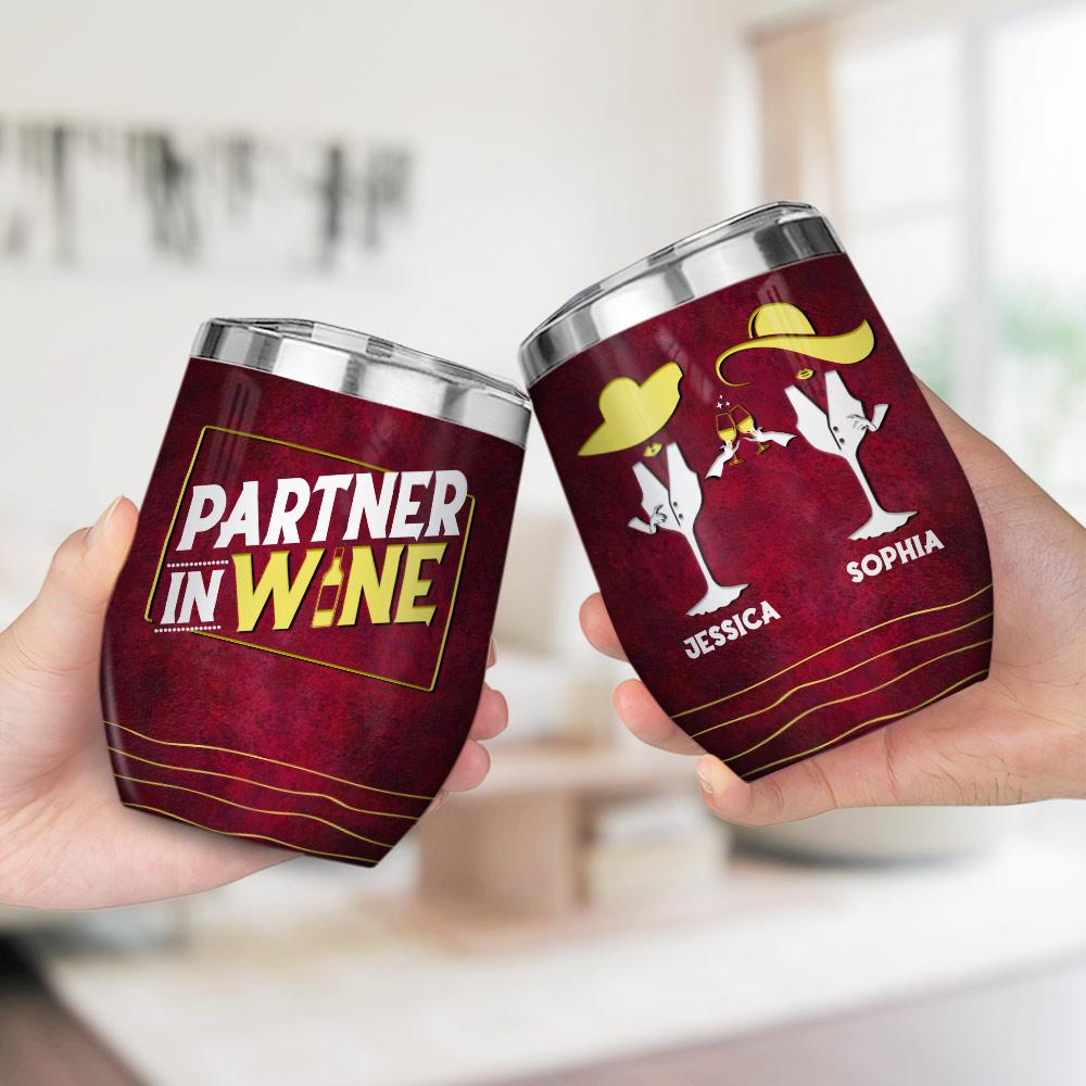 Personalized Partner In Wine Wine Tumbler personalized partner in wine wine tumbler 6291