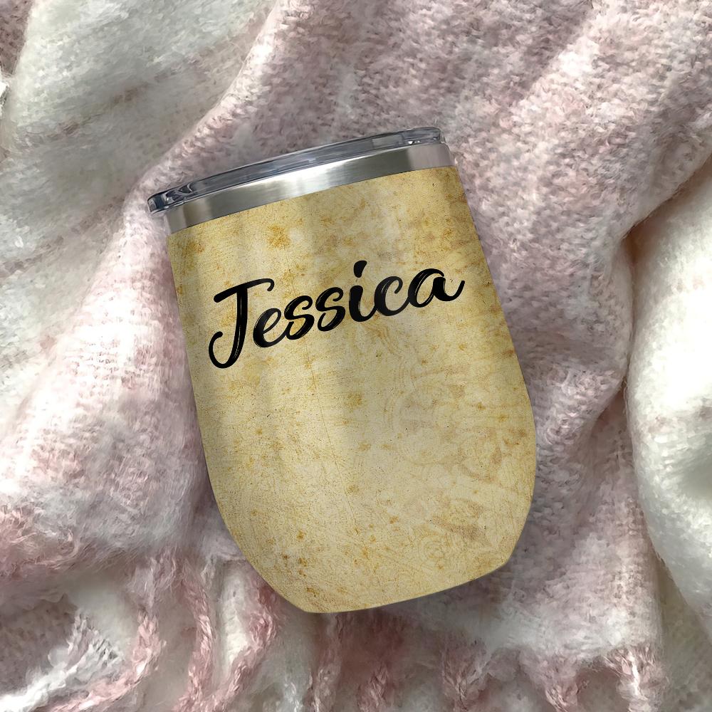 Personalized Tattoo Couple Wine Tumbler personalized tattoo couple wine tumbler 8789