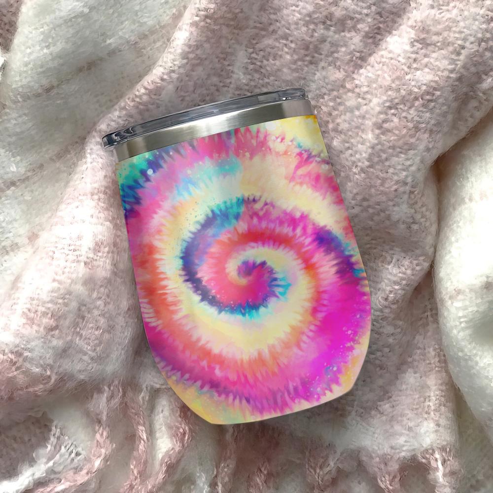 skull mom life tie dye hippie mom wine tumbler mom gift skull lover gift hippie mom gift wine tumbler 2597