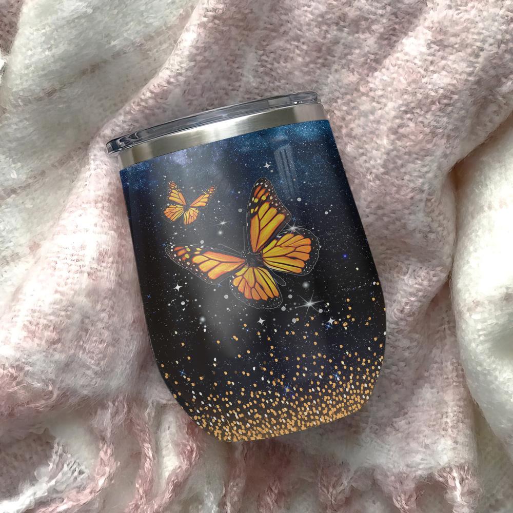 sunflower butterfly you are my sunshine sunflower wine tumbler butterfly sunflower gift wine tumbler 2460