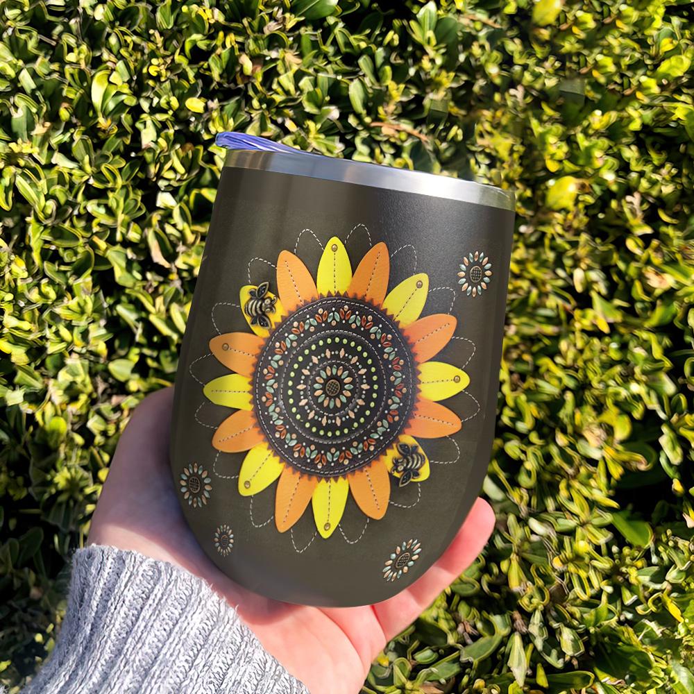sunflower you are my sunshine sunflower wine tumbler sunflower gift wine tumbler 5535
