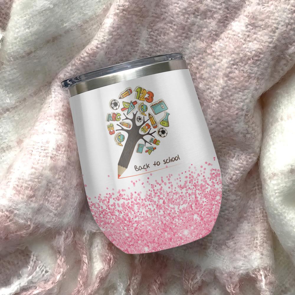 teach love inspire best teacher ever teacher wine tumbler teacher gift wine tumbler 1545