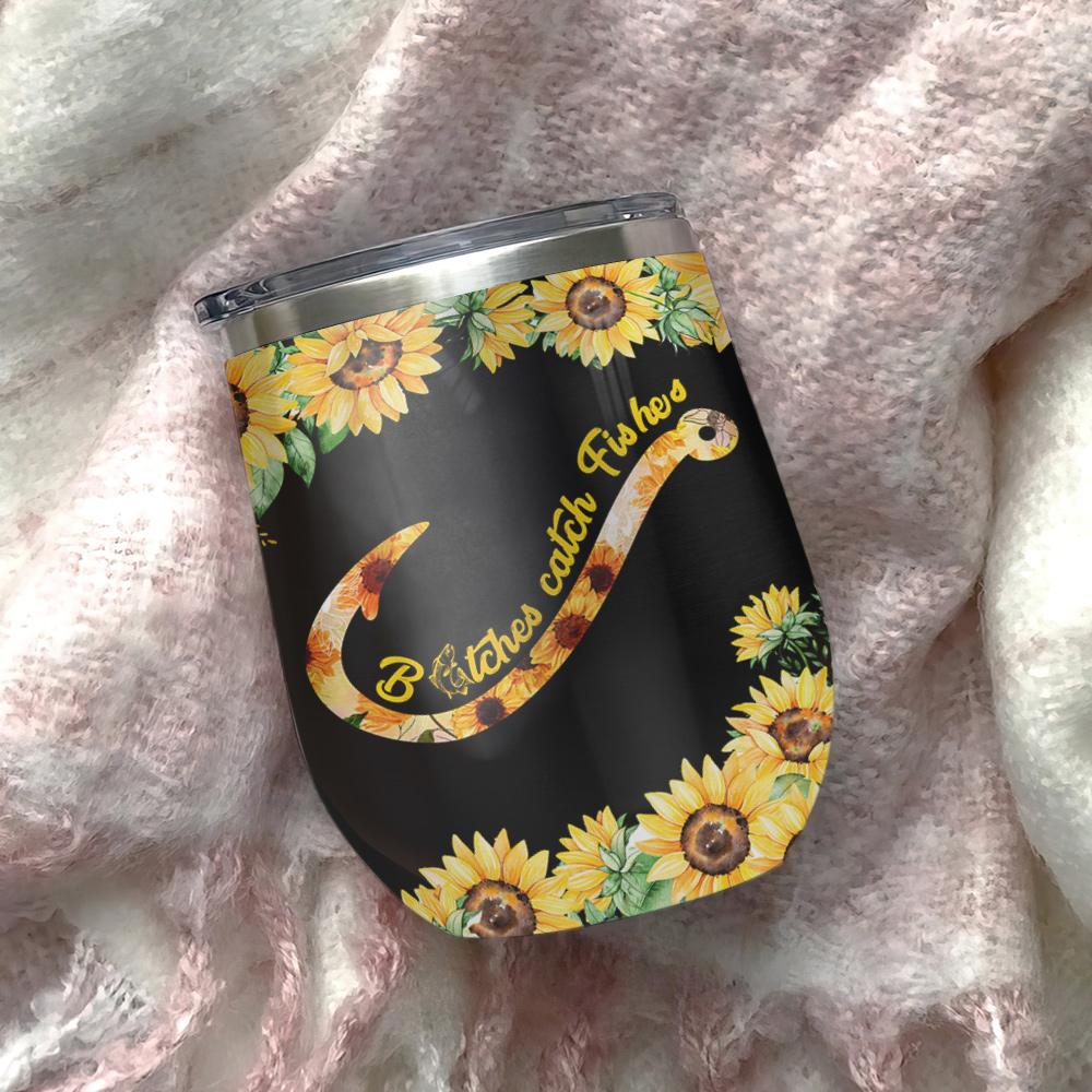this fishing girl will show you catch fishes wine tumbler 2447