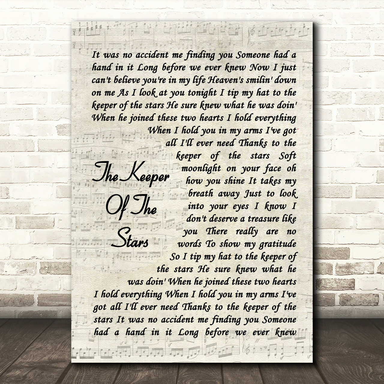 Tracy Byrd The Keeper Of The Stars Vintage Script Song Lyric Wall Art Print tracy byrd the keeper of the stars vintage script song lyric wall art print 2018