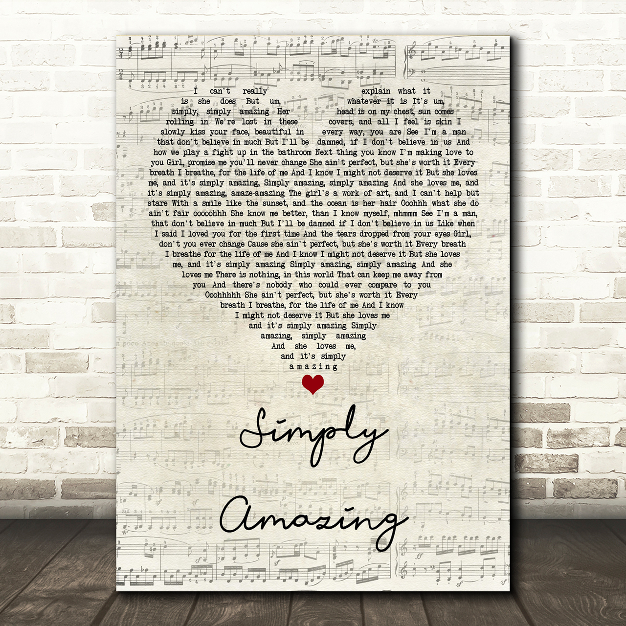 Trey Songz Simply Amazing Script Heart Song Lyric Print trey songz simply amazing script heart song lyric print 4972