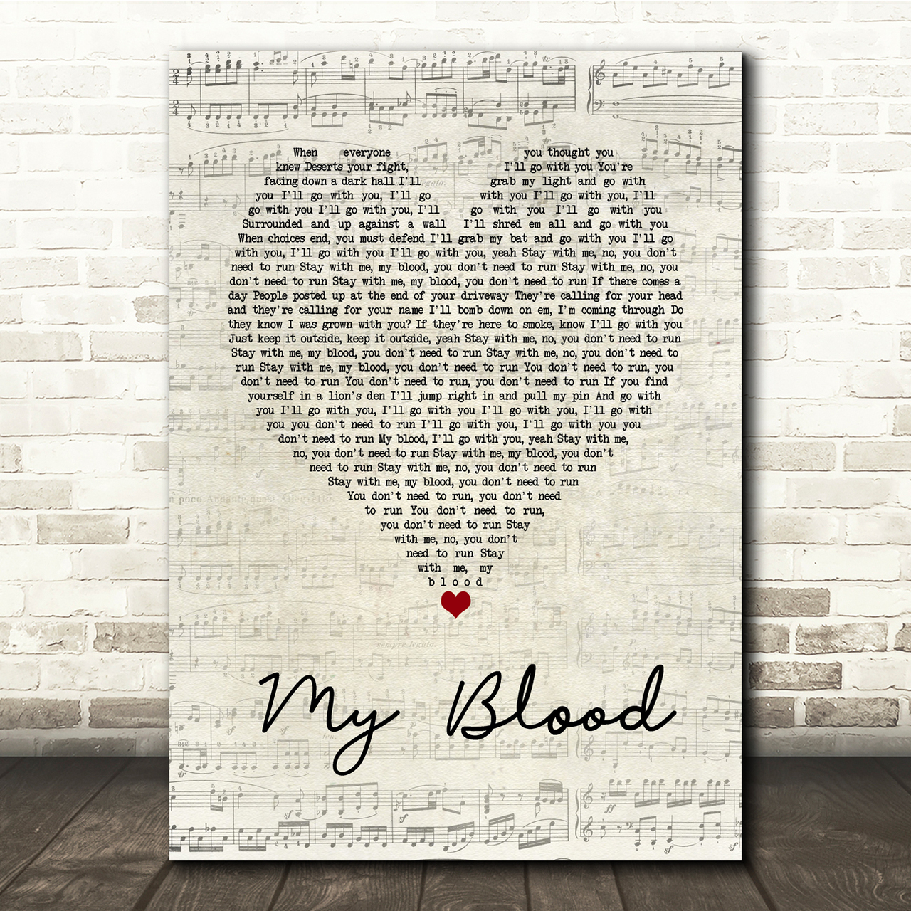 Twenty One Pilots My Blood Script Heart Song Lyric Music Print twenty one pilots my blood script heart song lyric music print 7302