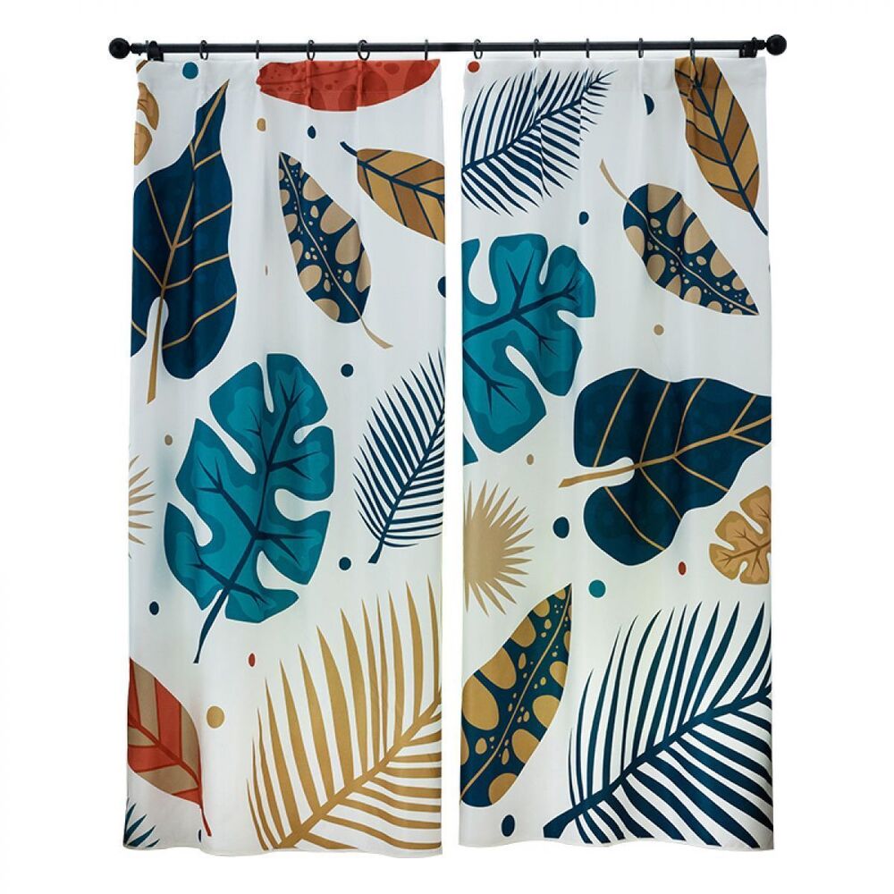 Variety Of Leaf Printed Window Curtain Home Decor variety of leaf printed window curtain home decor 1576