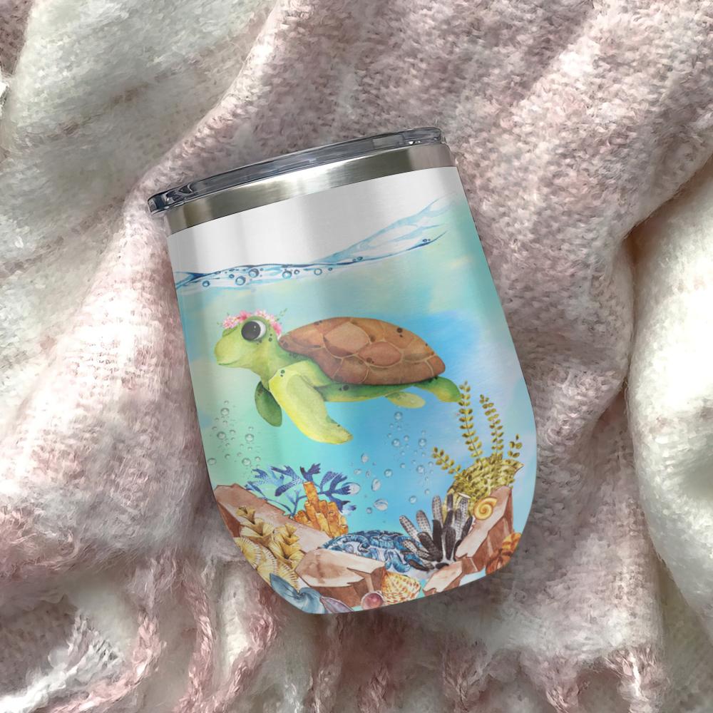 you should turtley drink more water gift for turtle lover present idea for turtle lover wine tumbler 3981