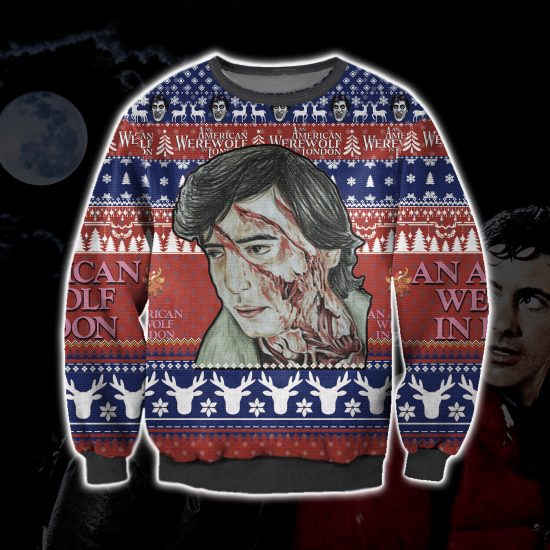 3D All Over Printed An American Werewolf In London Ugly Sweatshirt